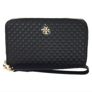 Tory Burch Marion Embossed Smartphone Wristlet